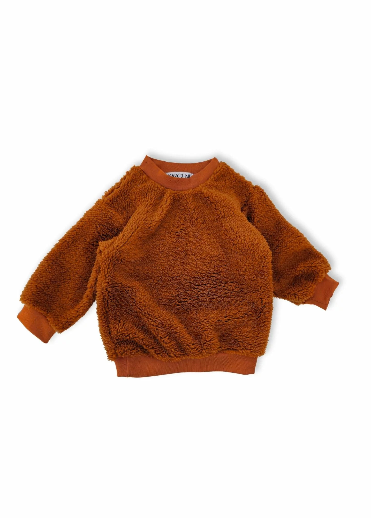 Sweat bébé moumoute caramel- prototype- 6 mois – Image 3