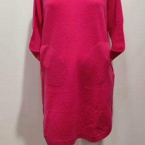 Robe en Cachemire Fuchsia