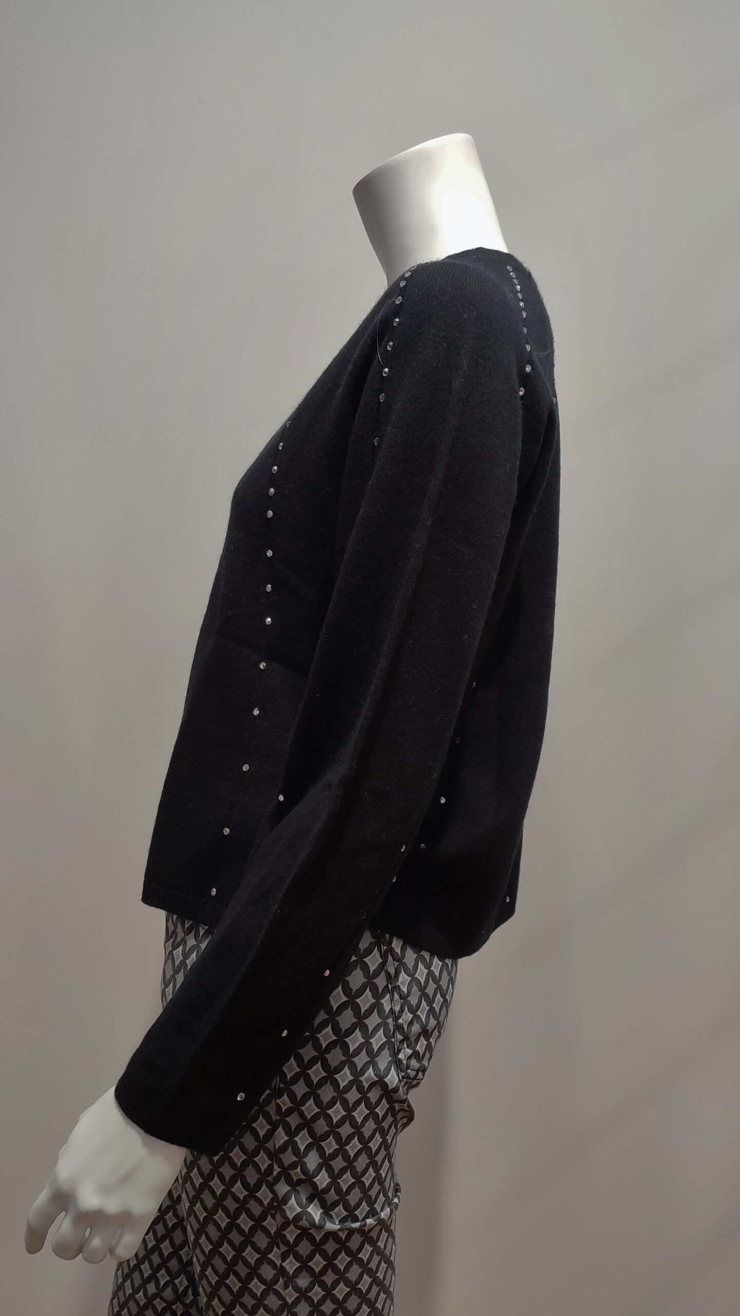 Gilet noir avec strass Notshy – Image 2