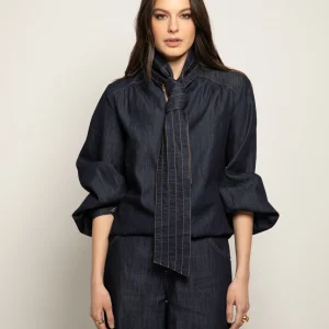 Blouse COLINE en jeans eco-responsable