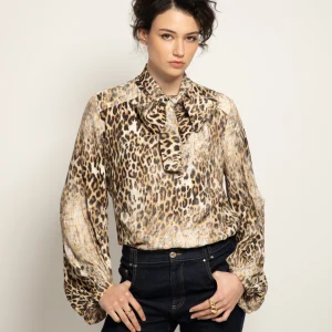 Blouse COLINE léopard 100% viscose