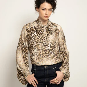 Blouse COLINE léopard 100% viscose