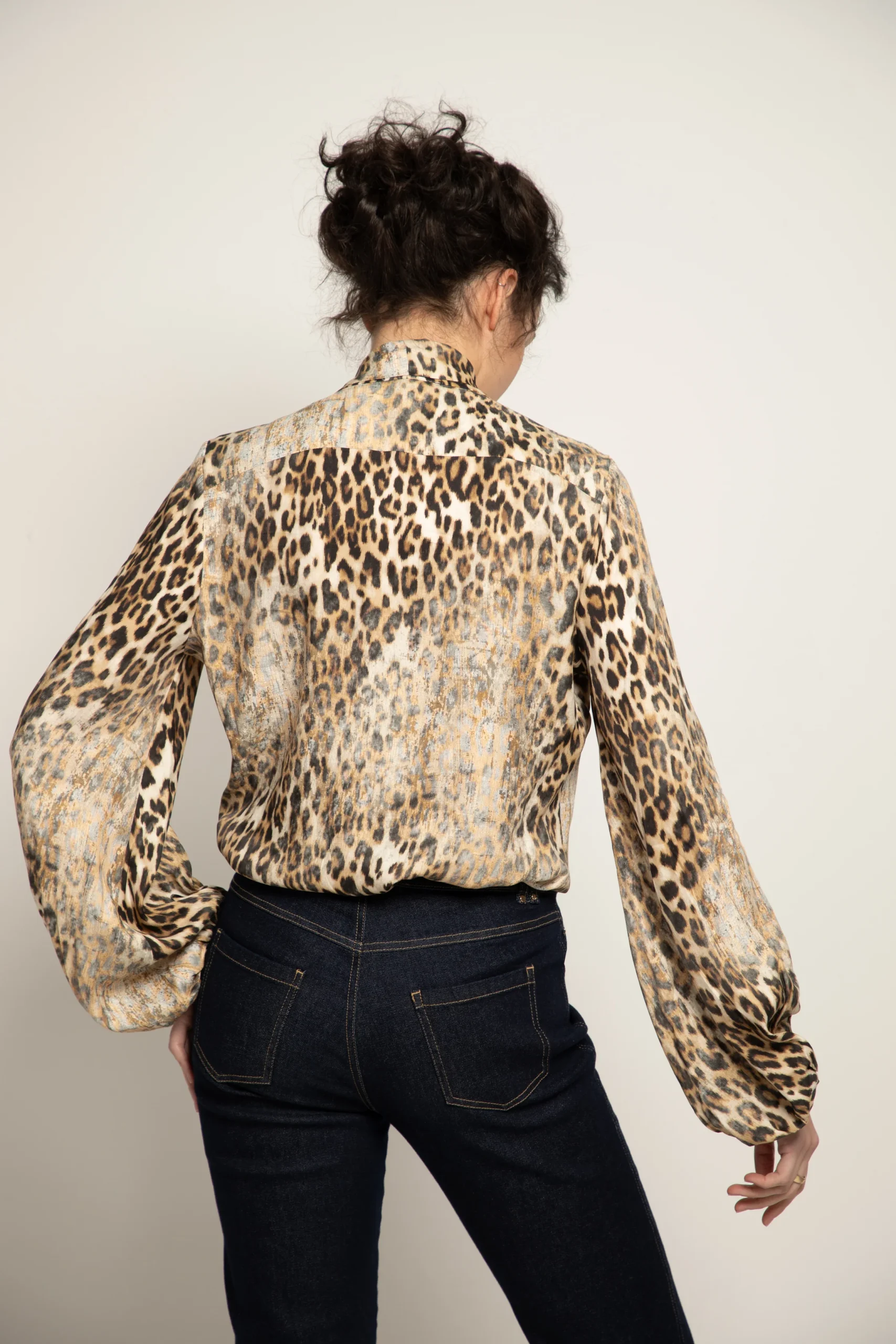 Blouse COLINE léopard 100% viscose – Image 3