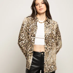 Chemise CANDICE léopard en viscose 100%