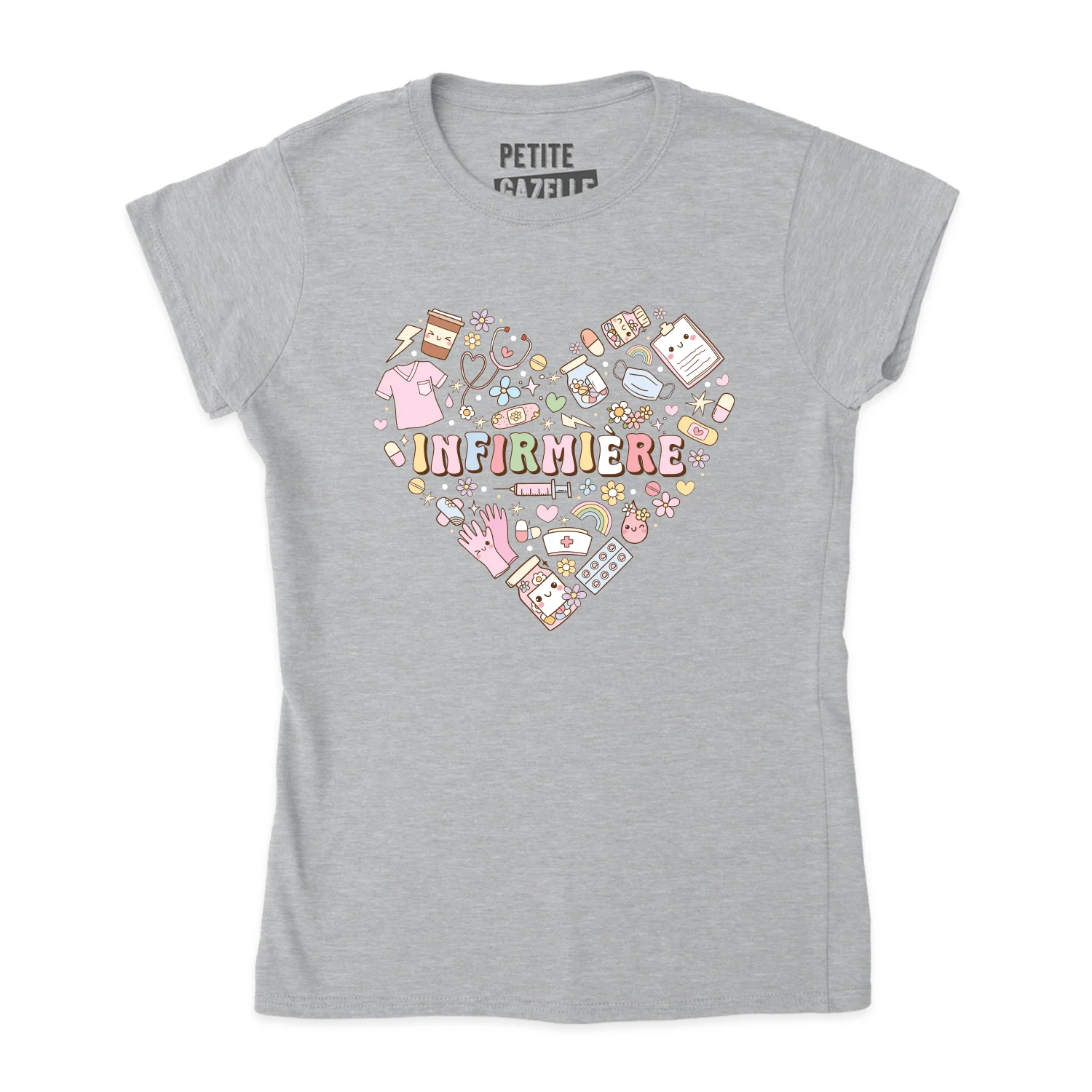 TSHIRT AJUSTÉ | Infirmière Coeur – Image 4