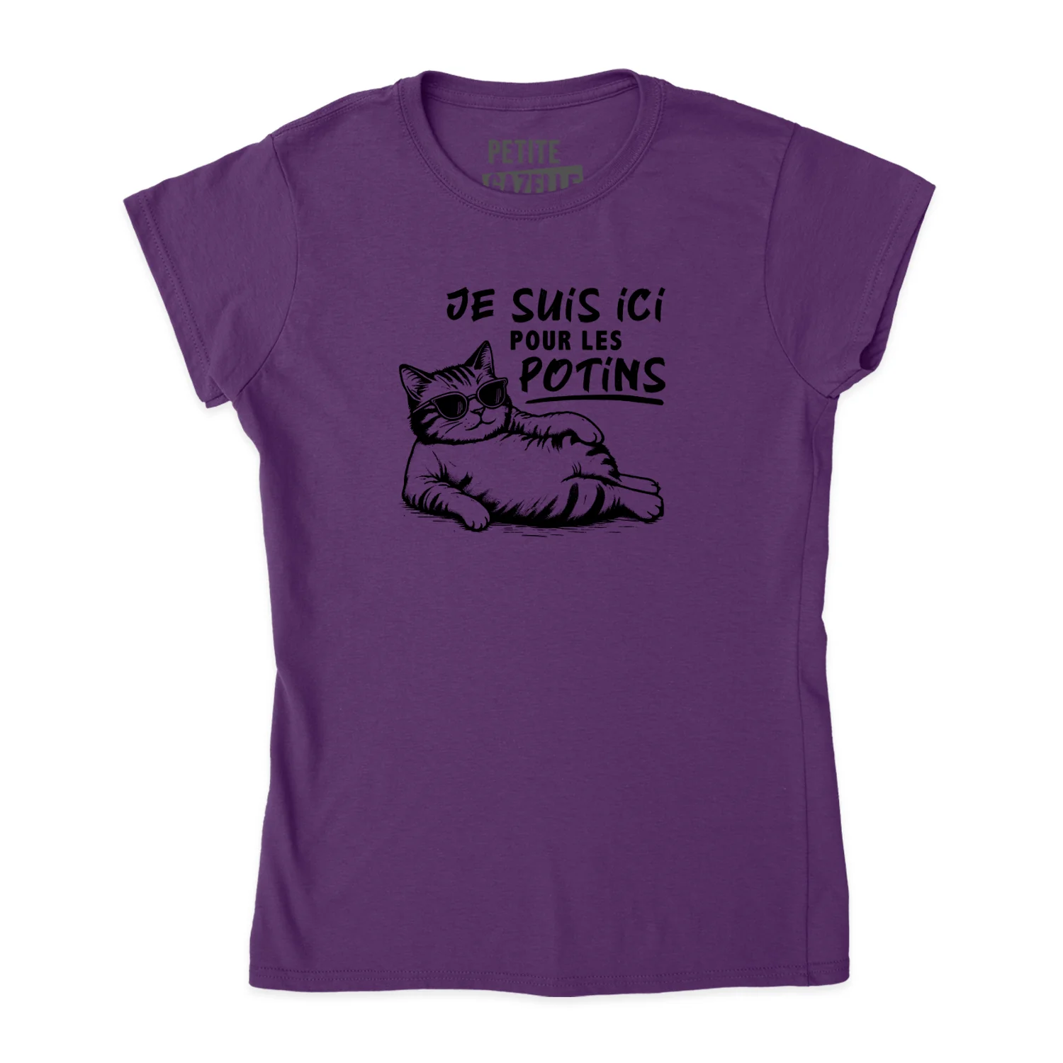 TSHIRT AJUSTÉ | Je suis ici pour les potins – Image 8