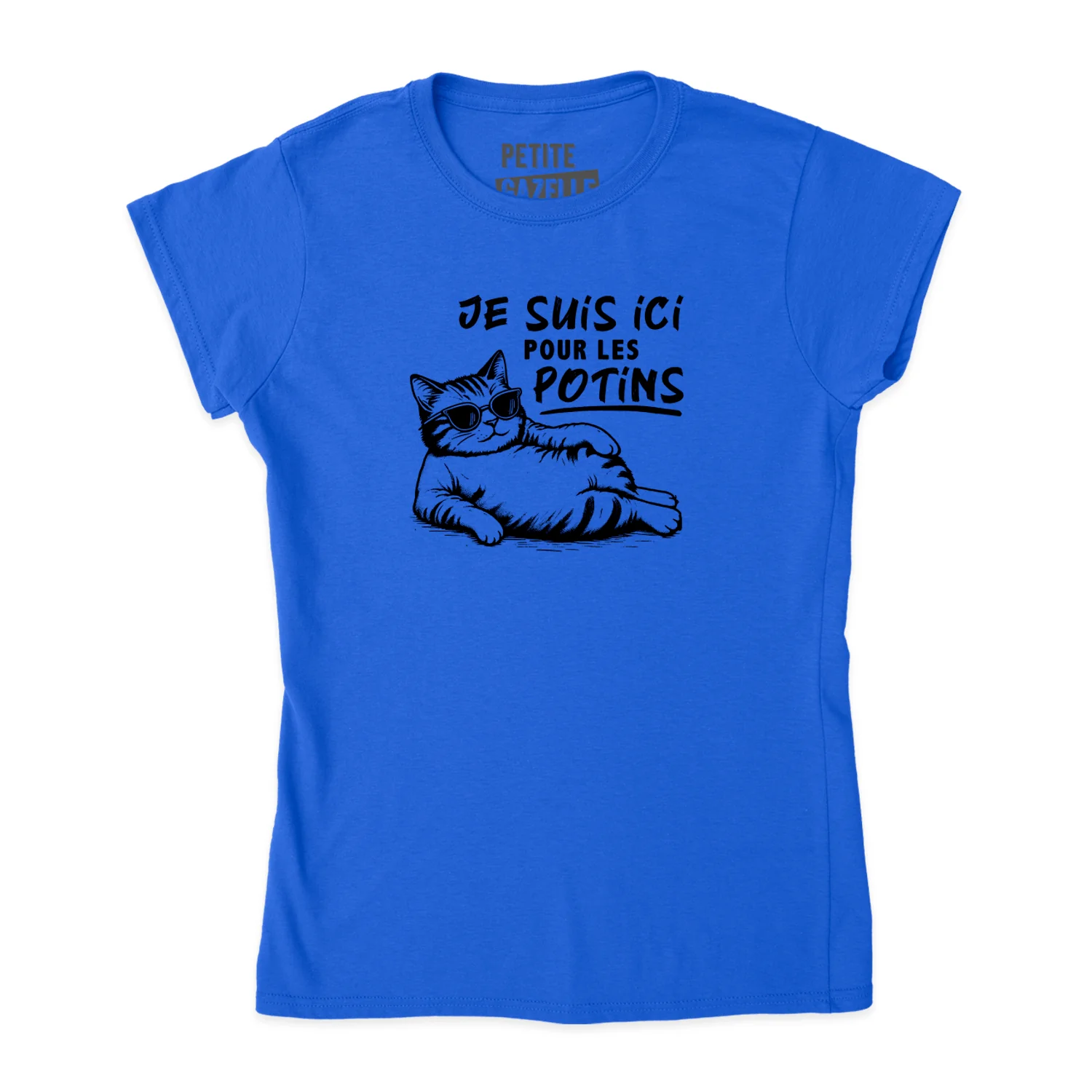 TSHIRT AJUSTÉ | Je suis ici pour les potins – Image 4