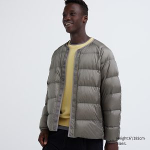 Vestes Uniqlo 100pct Recycled Down Homme Grise H7568401