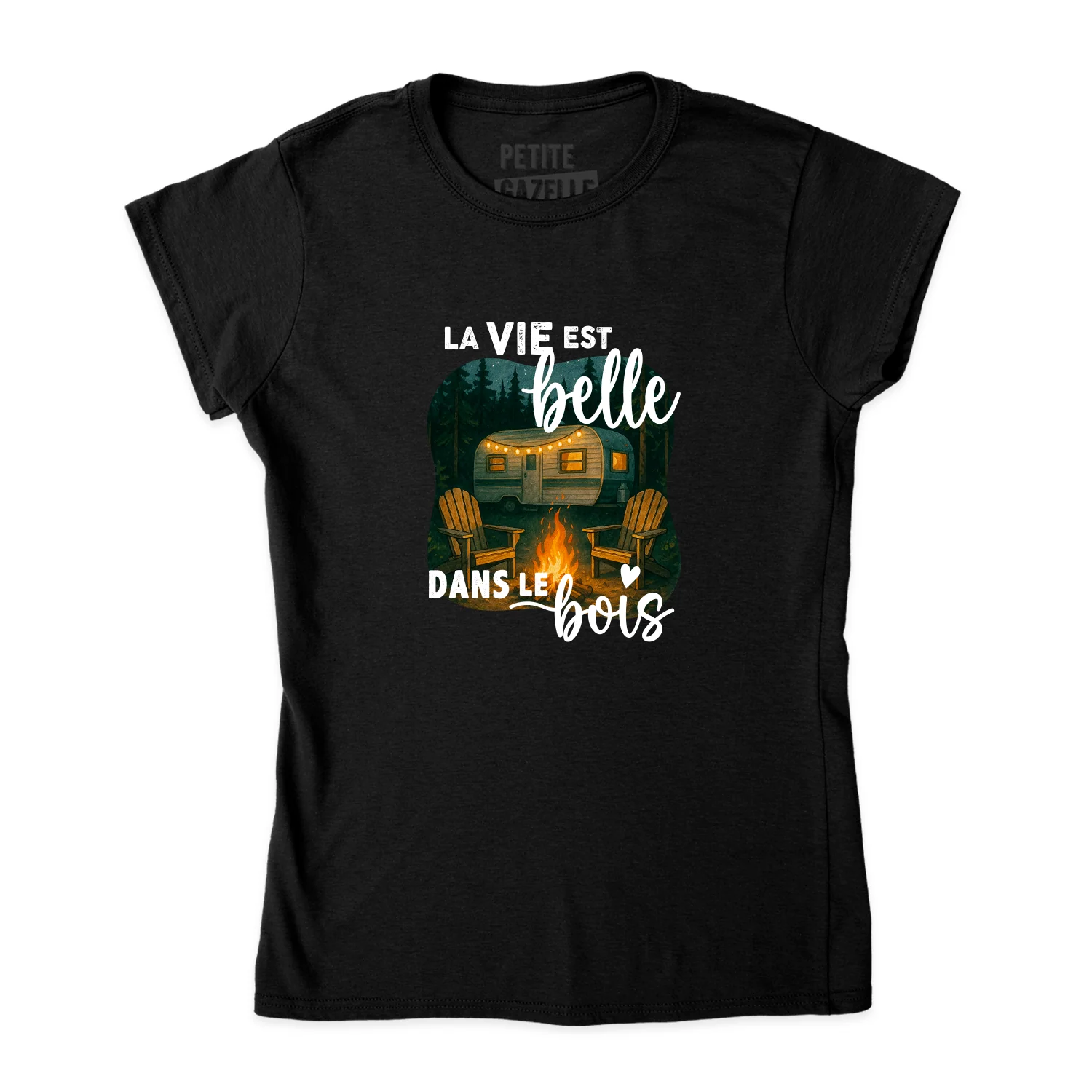 TSHIRT AJUSTÉ | La vie est belle dans le bois – Image 2