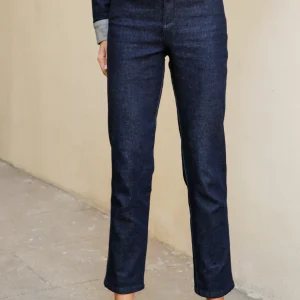 Jean Slim Aurore en denim brut.