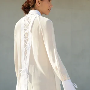 Chemisier Charline blanc en viscose