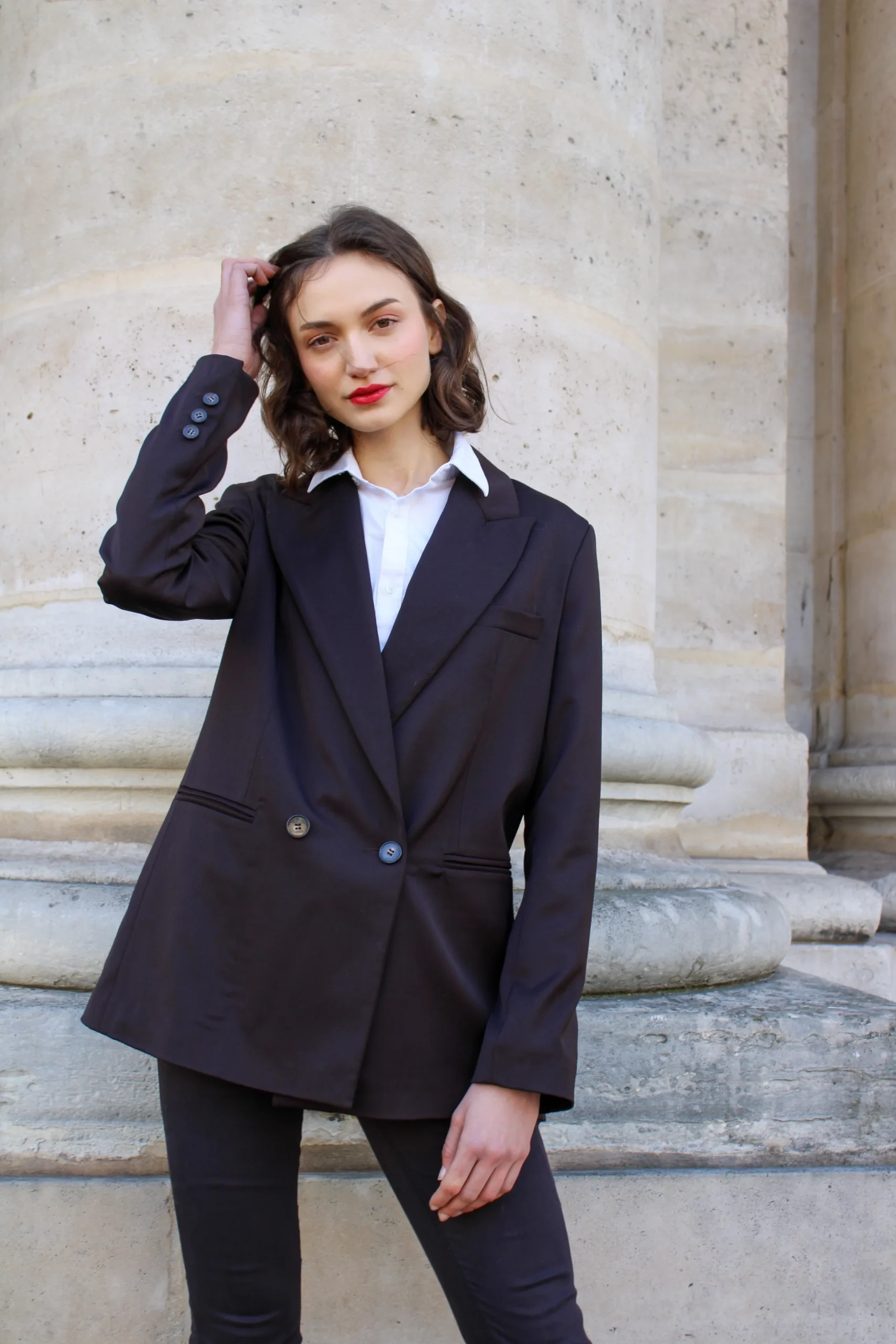 Veste Louise - Marron Sorbonne – Image 5