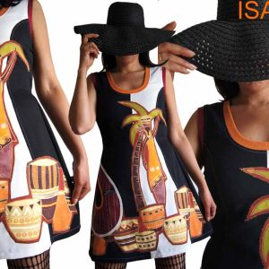 Robe Chic habillée look ethnique africain