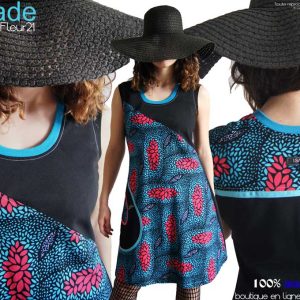 Robe Fleurie colorée wax