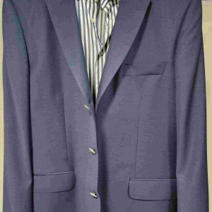 Blazer Homme Bleu Marine 100% Laine Vierge – Marinière et Maillot