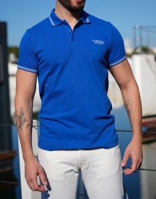 Polo homme PACO bleu ou rouge – La Marinière Française