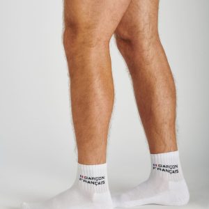 Socquettes Hautes Blanches Homme – Garçon Français – Made in France