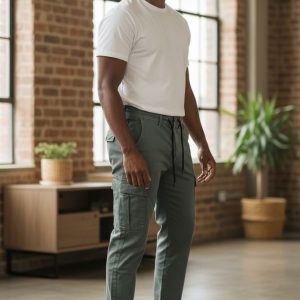 Pantalon AKIRA – Cargo chic homme marine ou kaki – Patadegayo