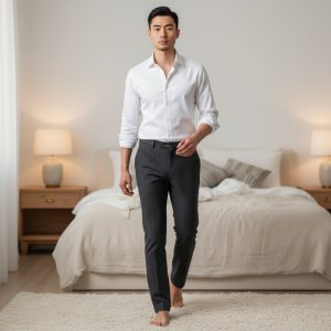 Chemise Blanche Cérémonie Homme (1118J) – Poignets Mousquetaires – Regular