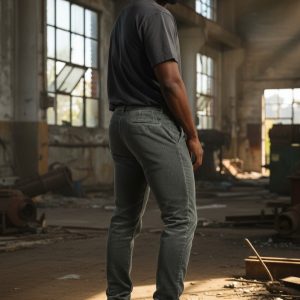 Pantalon PETYR en velours 100 % coton – Kaki ou Marine