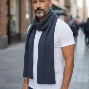 Écharpe Gaufrée de Montlimart – Laine recyclée France