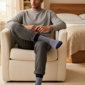 Chaussettes Chevron de Montlimart – Coton bio, Made in France