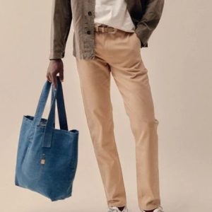 Chino Jeannot Beige demi-slim – Fabriqué en France