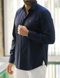 Chemise Homme NOLAN – Coton Extensible, Élégance Décontractée