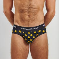 Slip Homme Canards Jaunes – Coton Bio – Made in France