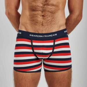 Boxer Homme Rayé Tricolore – Made in France & Coton Bio