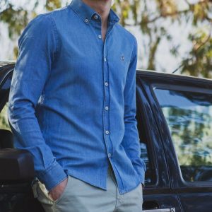 Chemise Redford Denim en 100% coton – Patadegayo