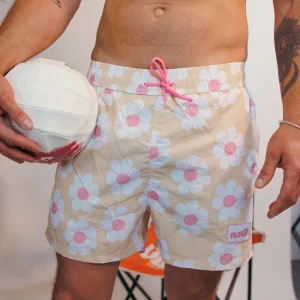 Short de bain Homme Marguerites