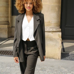 Veste oversize Mathilde - Marron Trocadéro