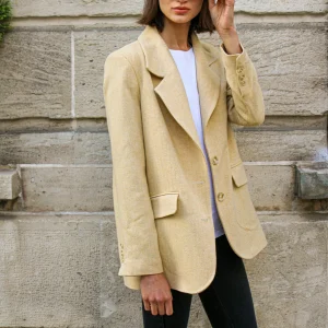 Veste oversize Mathilde - Jaune Miel Montmartre