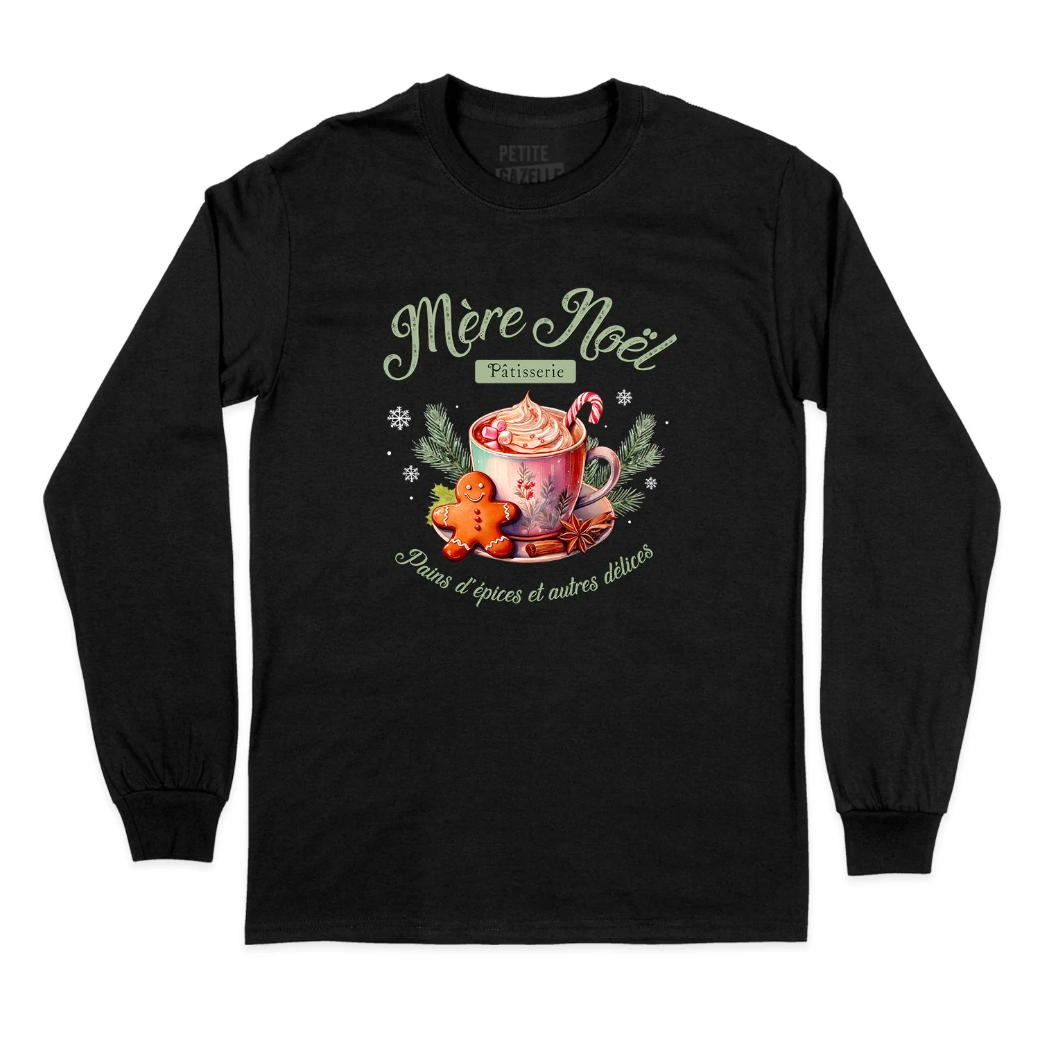T-SHIRT À MANCHES LONGUES | Mère Noël Pâtisserie – Image 2