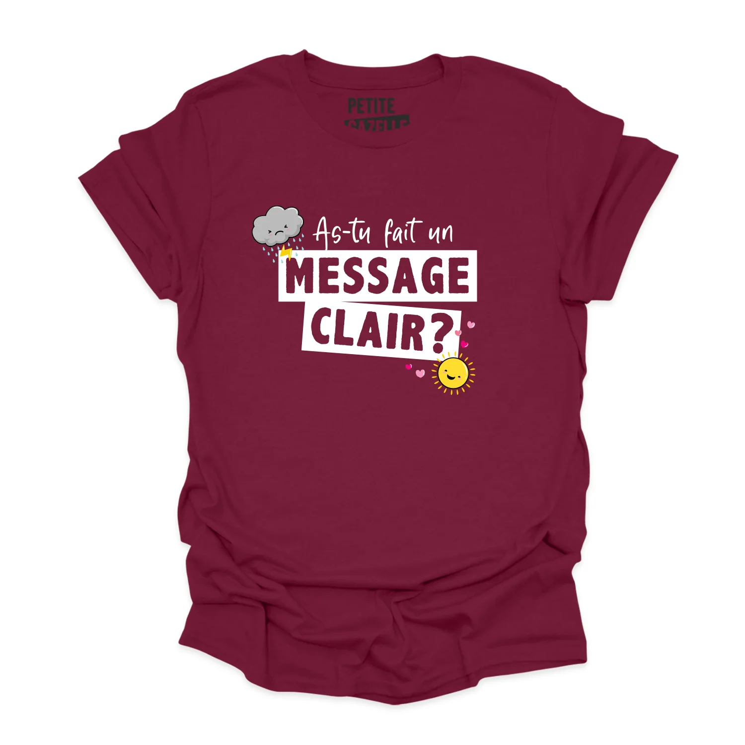 T-SHIRT COL ROND | As-tu fait un message clair ? – Image 4