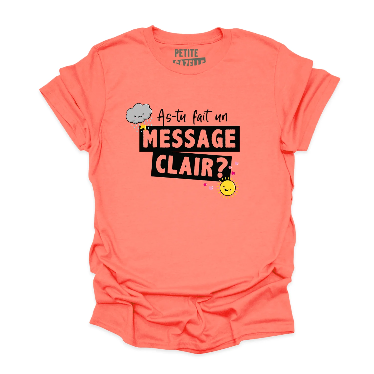 T-SHIRT COL ROND | As-tu fait un message clair ? – Image 6