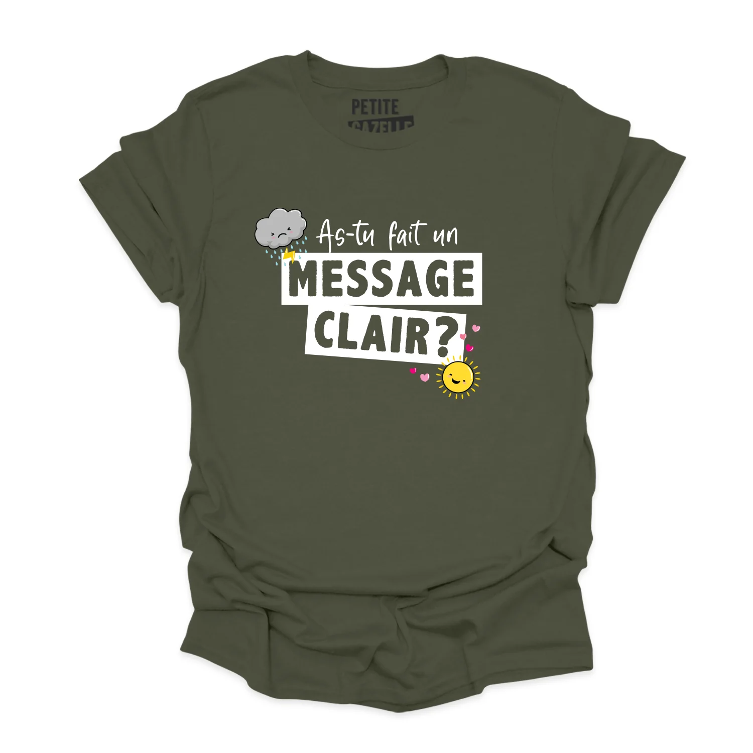 T-SHIRT COL ROND | As-tu fait un message clair ? – Image 8