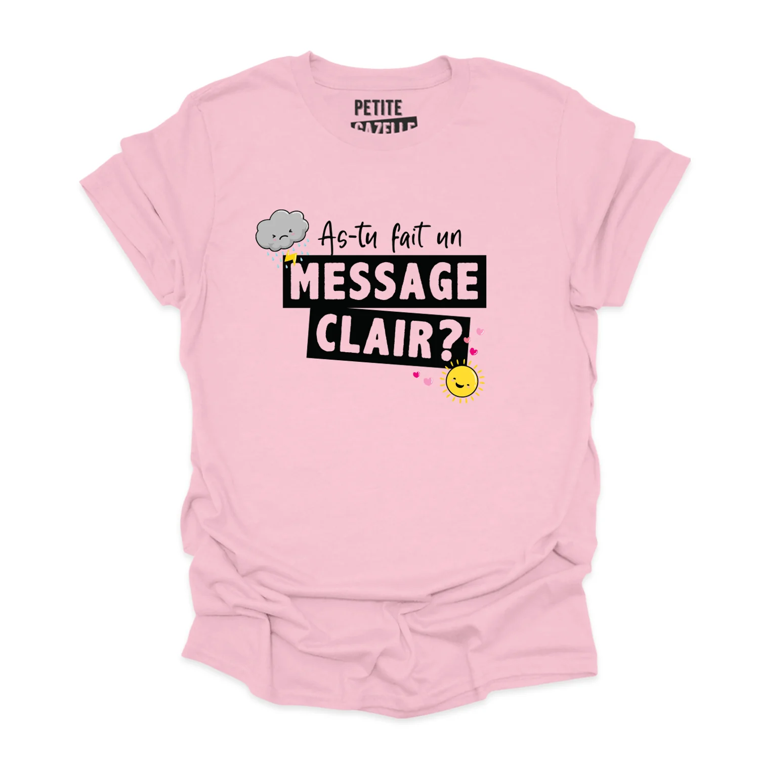 T-SHIRT COL ROND | As-tu fait un message clair ? – Image 7