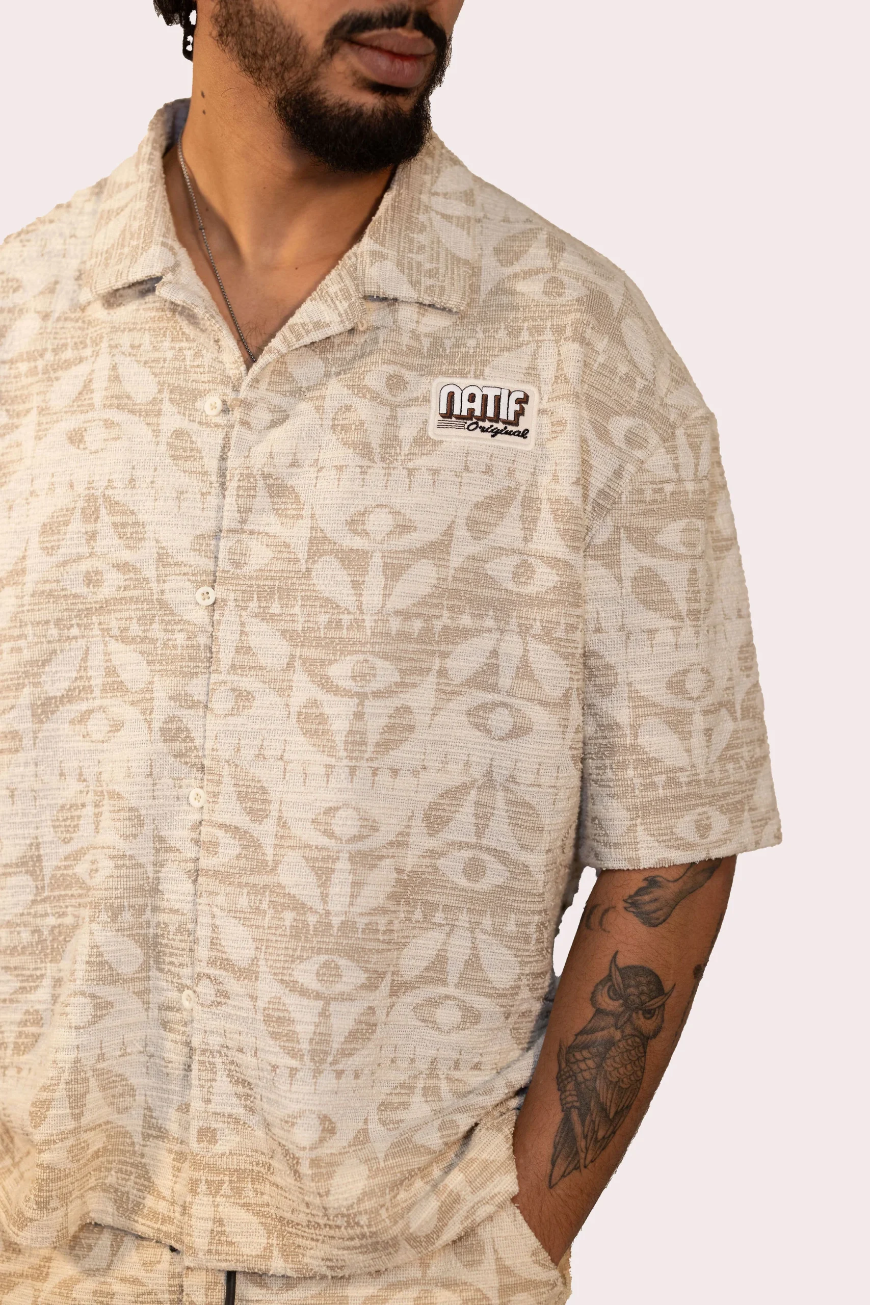 Chemise Jacquard Eyes Flow Homme – Image 3
