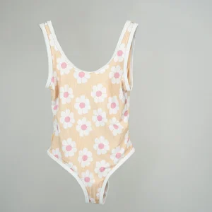 Maillot fille Monokini Marguerites
