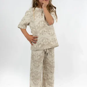 Pantalon Enfant Jacquard Eyes Flow