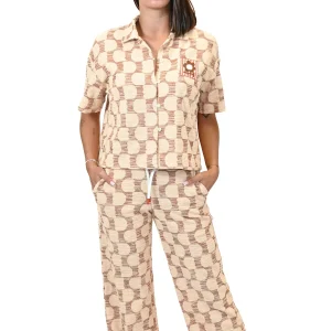 Pantalon Jacquard Femme Tulip