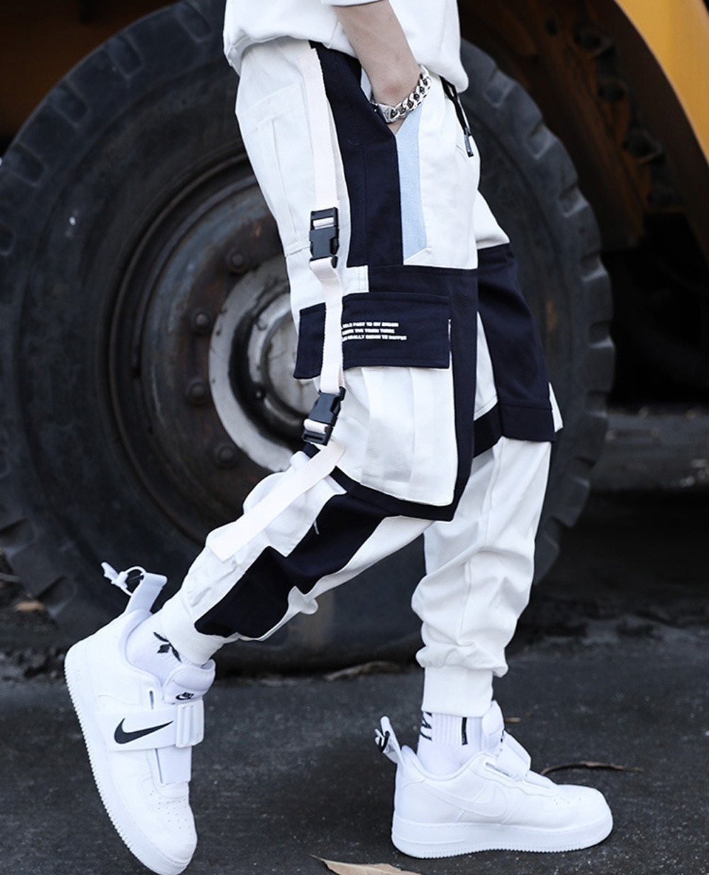 Pantalon techwear blanc – Image 2