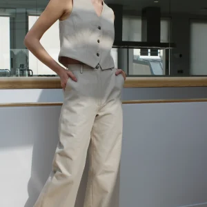 Pantalon Agathe - Ecru Madeleine