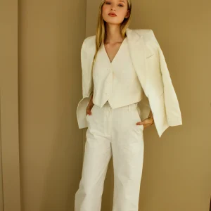 Pantalon Agathe - Blanc Île d'Yeu