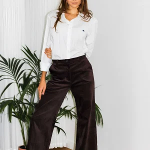 Pantalon Agathe - Marron Foncé Rive Gauche