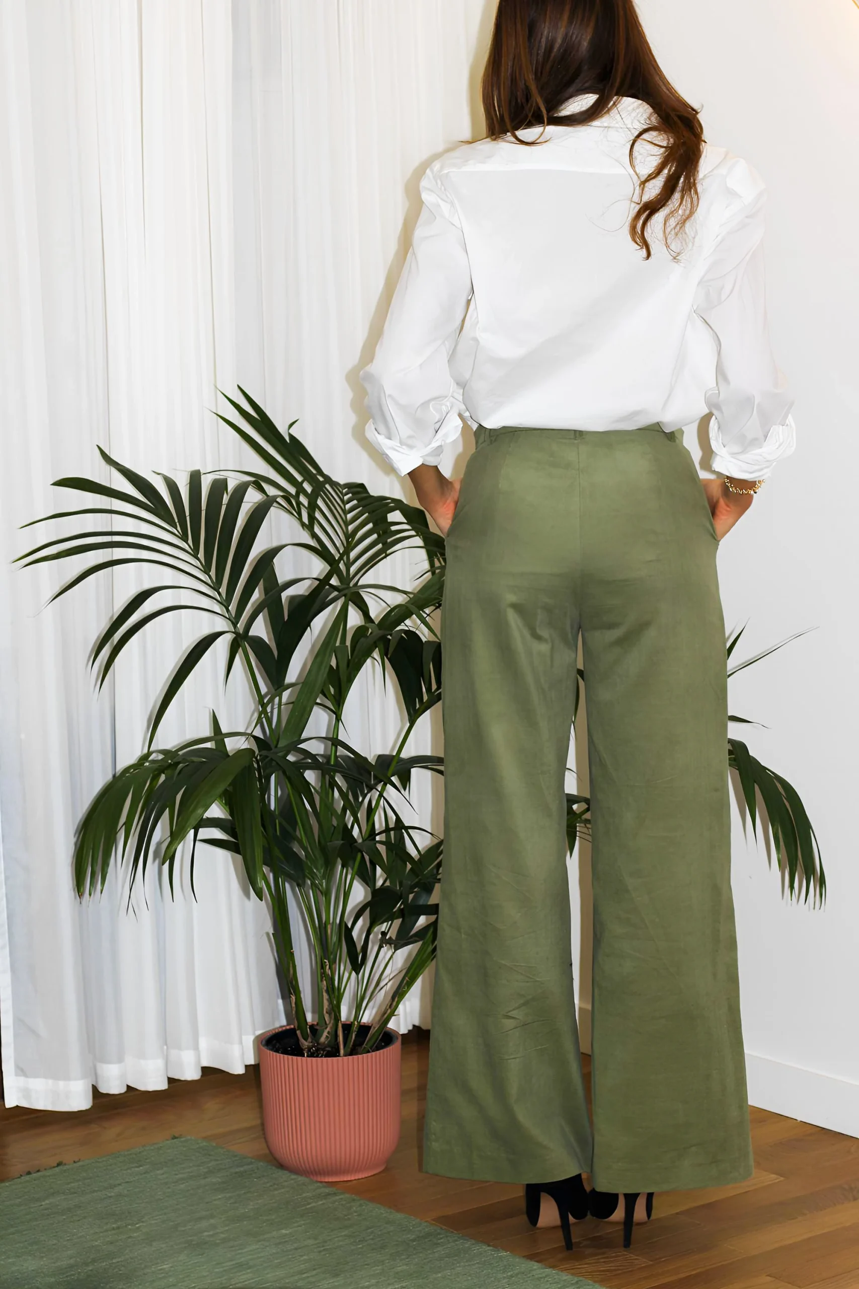 Pantalon Agathe - Pistache Buttes-Chaumont – Image 5