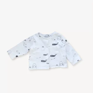 Gilet bébé baleine seconde main – 12 mois