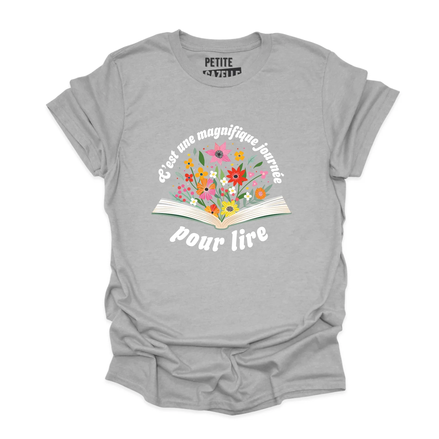 T-SHIRT COL ROND | C'est une magnifique journée pour lire – Image 4